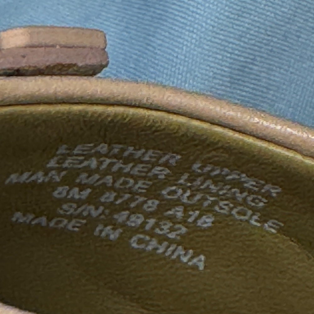 Tory Burch Leather Logo Flats Nude Beige – Size 8M - Picture 8 of 8